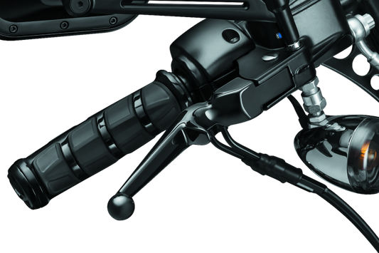 Kuryakyn Trigger Lever Set in gloss black for 1996+ Harley-Davidson Touring motorcycles, part 1845.