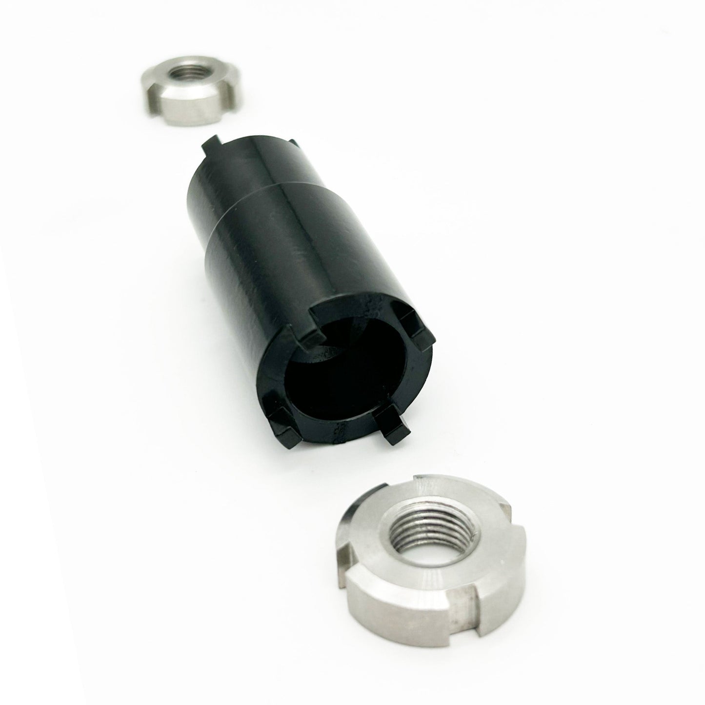 eDirtyBike 4-prong double-ended mid shaft nut tool for 10-12mm nuts, designed for bike maintenance and repair.