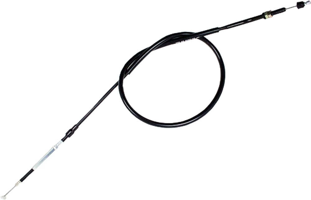 Motion Pro black vinyl clutch cable with premium chrome fittings, designed for motorcycle clutch systems.