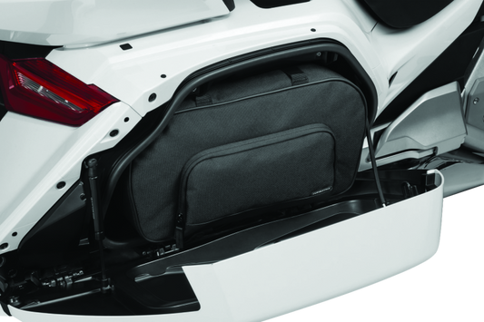 Kuryakyn Saddlebag Liners for Honda Gold Wing GL1800 motorcycle, showing durable interior with storage compartments