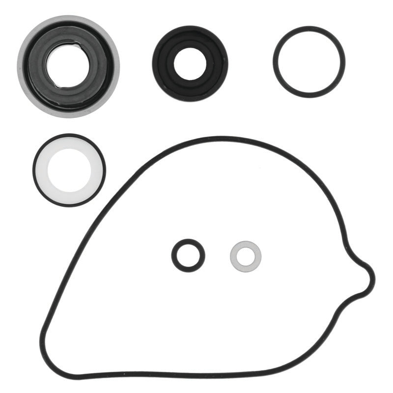 QuadBoss water pump rebuild kit for Honda TRX420 and Pioneer 500, includes gaskets and seals, displayed with hardware components.