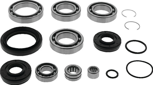QuadBoss differential bearing and seal kit for Honda TRX500FA5 and TRX520 models, includes multiple bearings and seals.