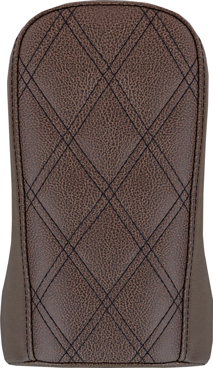 Brown SADDLEMEN Renegade Pillion Pad for Sport bikes with lattice stitching, compatible with FLSB/FXLR models 2018-2023.