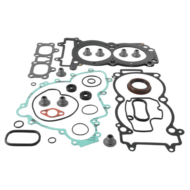 QuadBoss complete gasket set with oil seals for 2017 Polaris RZR XP 4 Turbo, showing gaskets and seals on a clean surface.