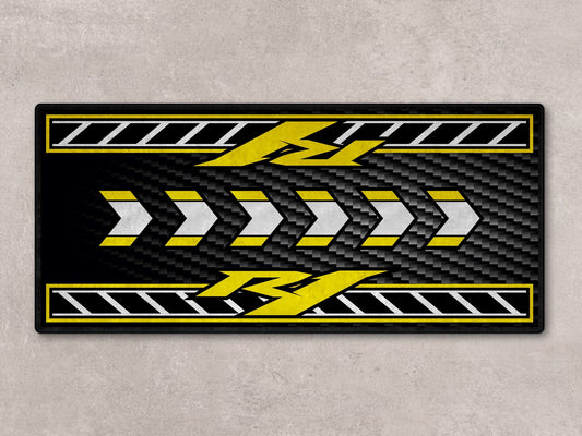 Designed Pit Mat for Yamaha R1 - 50th Anniversary Edition Motorcycle - MM7472 - Howling Moto