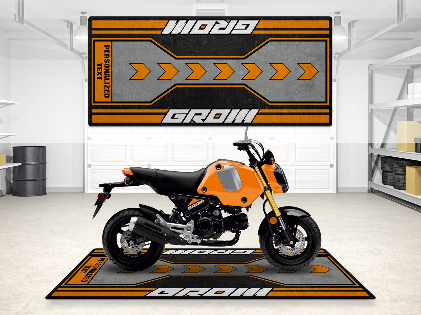 Designed Pit Mat for Honda GROM Motorcycle - MM7265 - Howling Moto