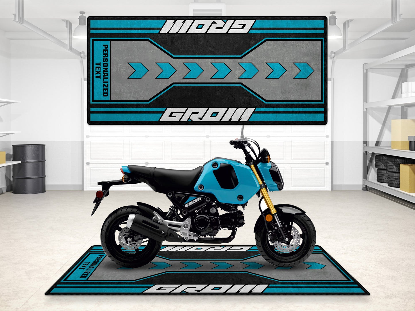 Designed Pit Mat for Honda GROM Motorcycle - MM7265 - Howling Moto
