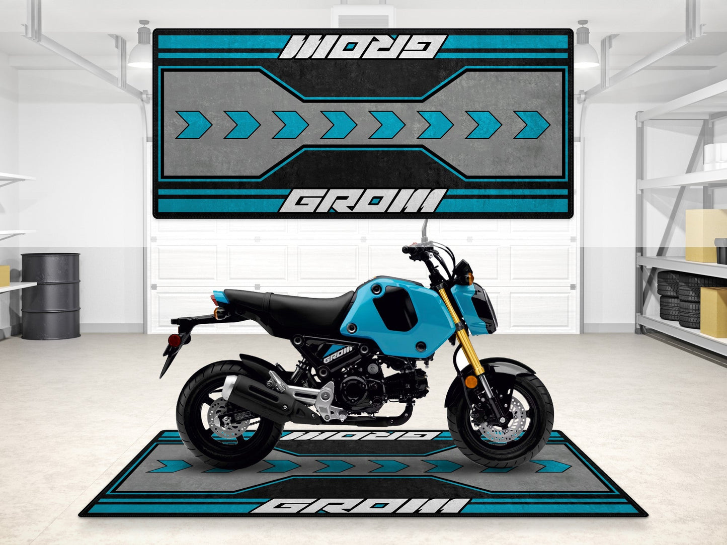 Designed Pit Mat for Honda GROM Motorcycle - MM7265 - Howling Moto