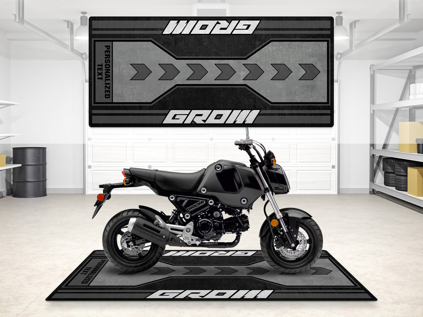 Designed Pit Mat for Honda GROM Motorcycle - MM7265 - Howling Moto
