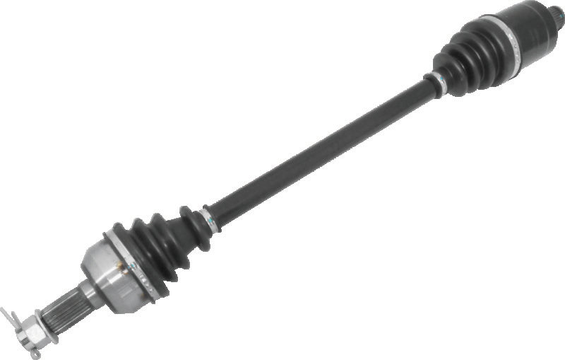 QuadBoss rear left replacement axle for Polaris General 1000 EPS (2016-2018) shown in black, designed for durable off-road use.
