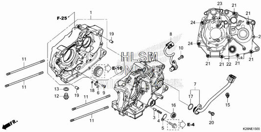 Honda Grom Right Crankcase Set 2022 + - Howling Moto