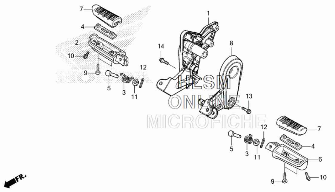 Honda Monkey Rearsets 2022 - 2024 - Howling Moto