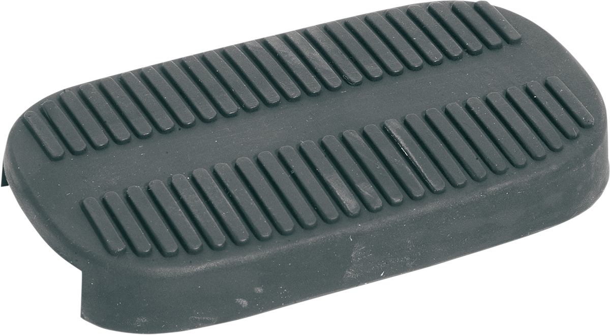 DRAG SPECIALTIES brake pedal rubber for FL motorcycles, durable rubber pad designed for motorcycle brake pedals.