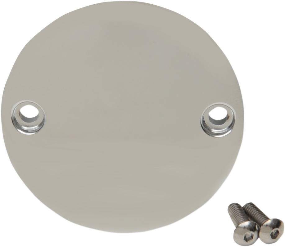 Chrome points cover for M8 models by Drag Specialties, designed to enhance the look of motorcycle ignition points.