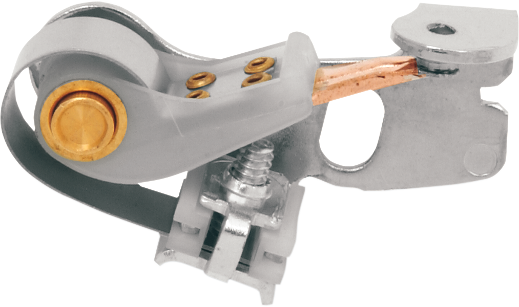 DRAG SPECIALTIES Harley Davidson MC-DRAG002 points contact set with metal contacts for motorcycle ignition system replacement.