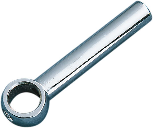 DRAG SPECIALTIES long clutch lever rod end for 1936-1978 Harley FL motorcycles, part 19149, shown in black metal finish