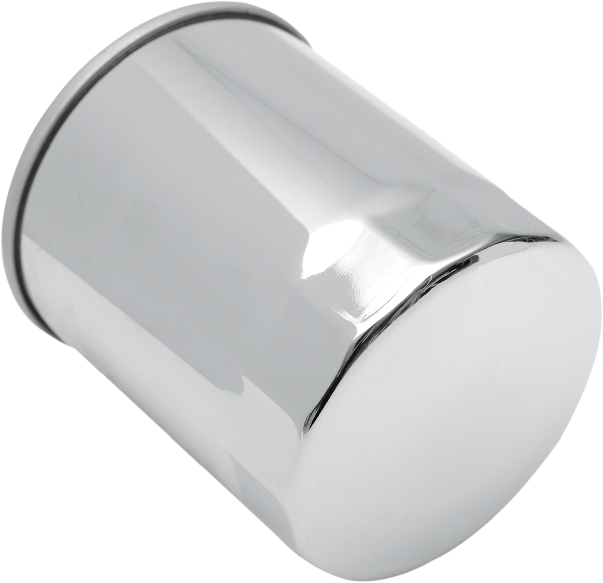 Chrome Drag Specialties oil filter 14-0003-BX18 for FXR, Softail, Sportster, and Touring motorcycle models.