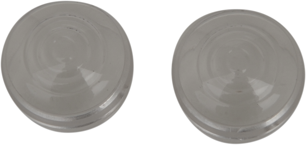 Clear replacement lens for marker lights by Drag Specialties, part number 20-6589CL-BC3, designed for motorcycle marker light upgrades.