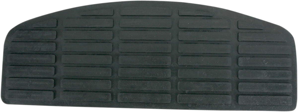 Black DRAG SPECIALTIES driver floorboard pad for Harley-Davidson motorcycles, designed for improved comfort and style.