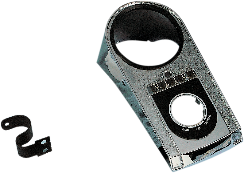 Drag Specialties electronic speedometer dash kit for FXST and FLST motorcycles, includes gauges and mounting components.