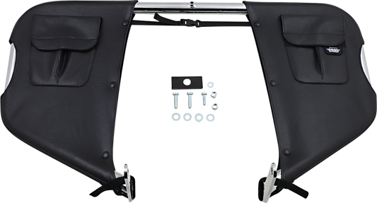 Drag Specialties Seats Lowers in plain design for FL motorcycles, providing a sleek, low-profile seat upgrade.