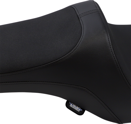 Black Predator III Slip Stop seat by Drag Specialties for Harley-Davidson FLH/FLT '08-'23, part number 4667.