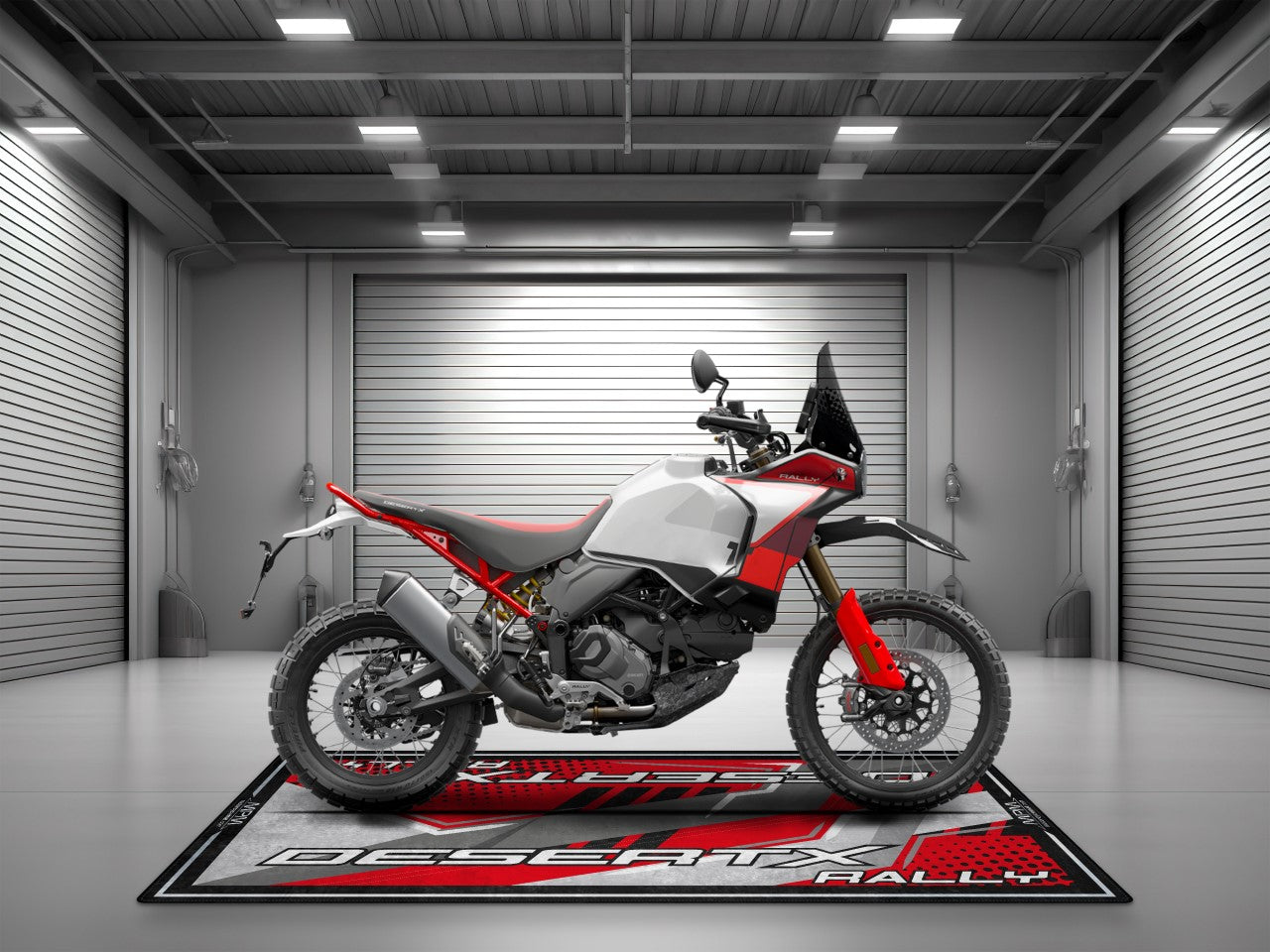 Motorcycle Mat for Ducati DesertX Rally Motorcycle - MM4104 - Howling Moto