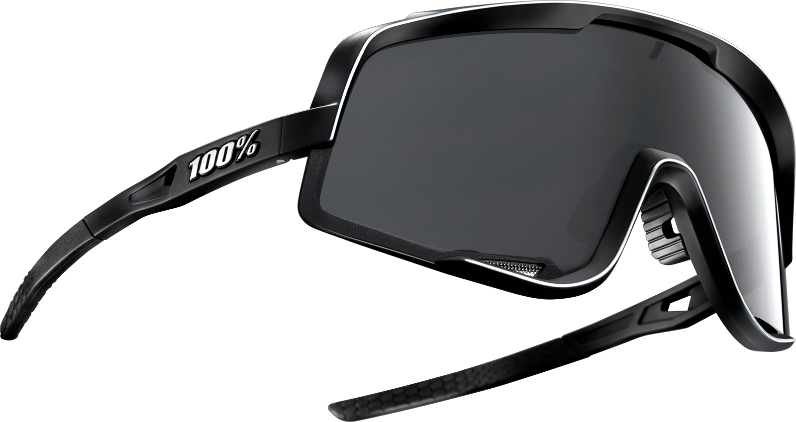 100% Glendale Sunglasses - Black - Smoke 60011-00000 - Howling Moto