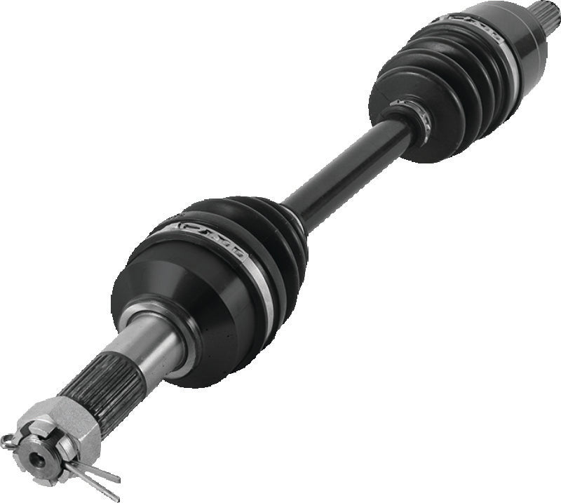 QuadBoss front left side rugged axle for Honda TRX420FA FourTrax Rancher 4x4 ATV, durable replacement part.