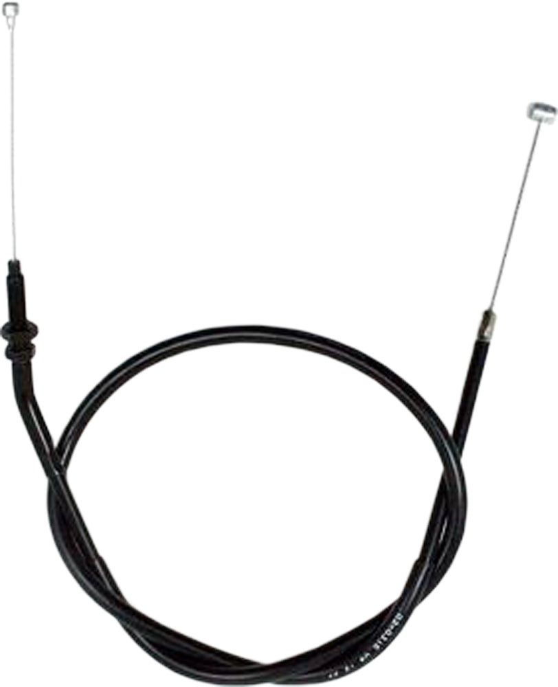 Motion Pro black vinyl clutch cable with chrome fittings and long housing, designed for motorcycle clutch systems.