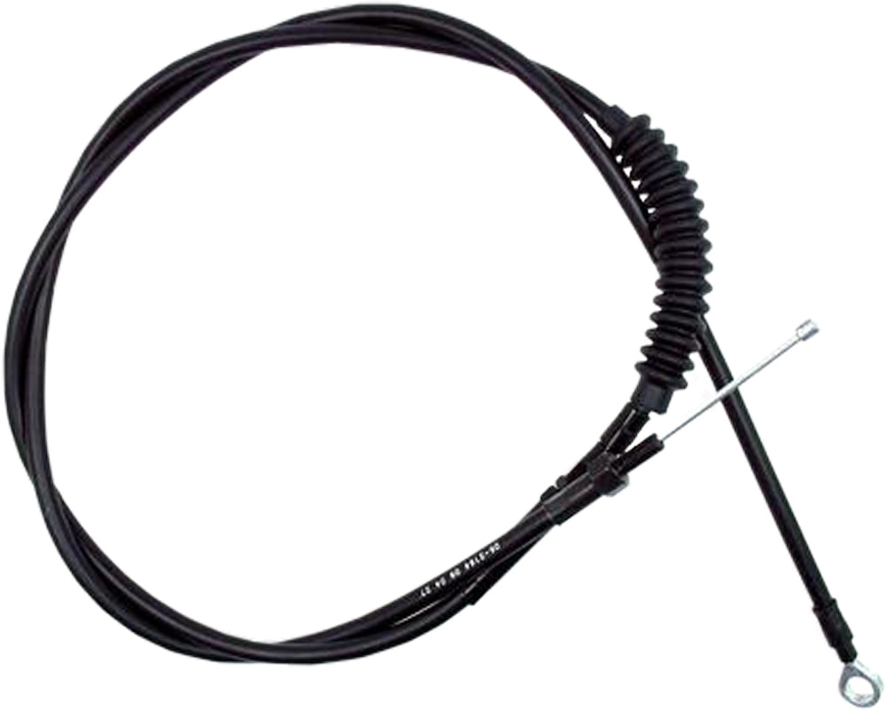 Black Motion Pro Blackout Clutch LW Cable Part 06-2164 installed on a blacked-out motorcycle clutch system.
