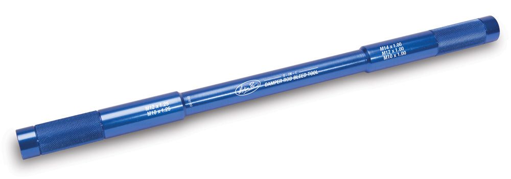 Motion Pro MP 5 N damper rod bleed tool for inverted motorcycle forks, shown in the image.