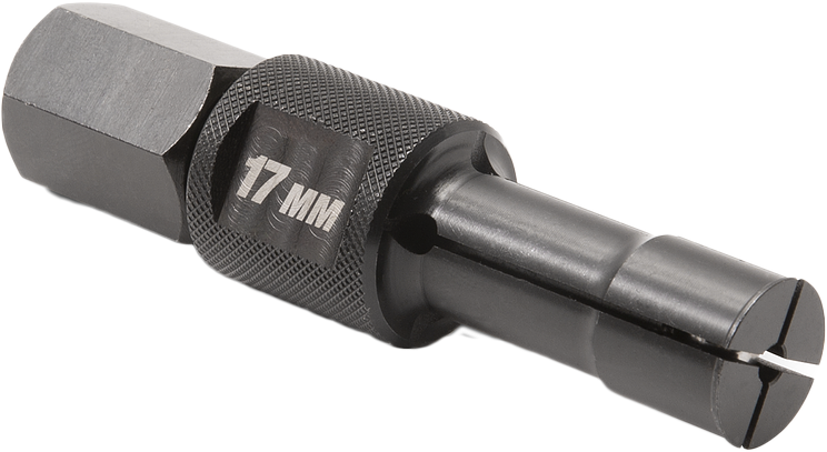Motion Pro 17mm replacement collet for bearing puller, high-quality motorcycle tool accessory, shown in image.