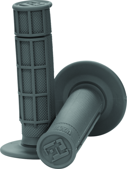 ProTaper, ProTaper Race Cut 1/2 Waffle Grips - Grey for Motocross and Supercross