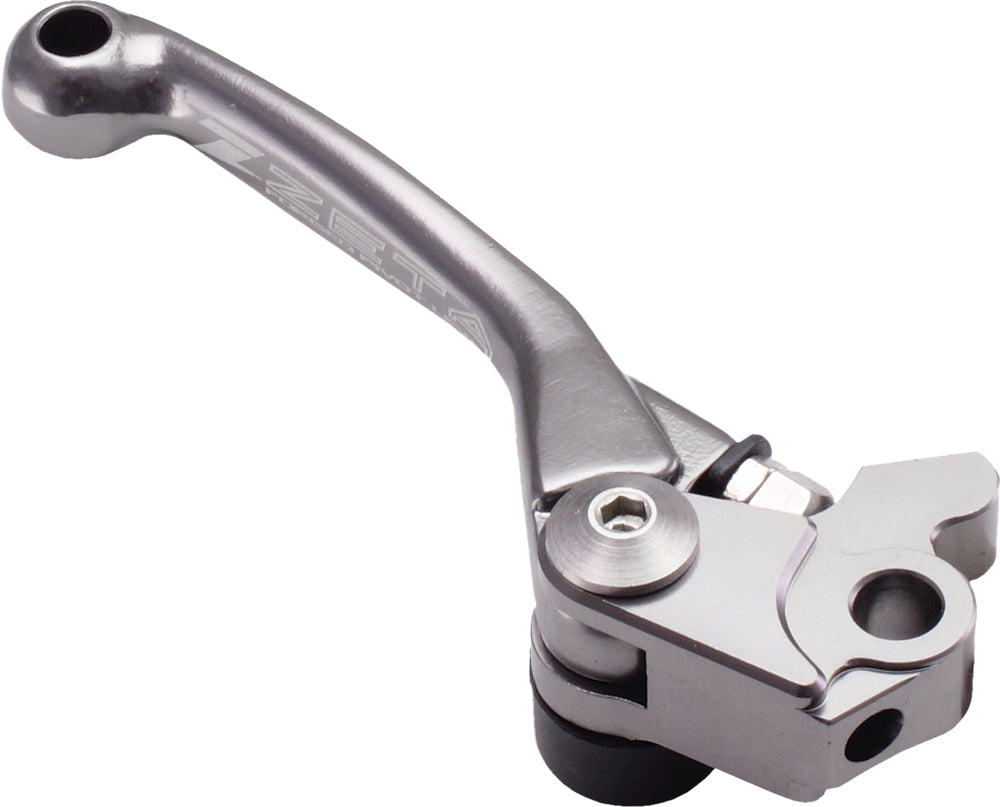 ZETA ZE41-3607 pivot brake lever for FP models with titanium anodized finish, showing the sleek, lightweight brake component.
