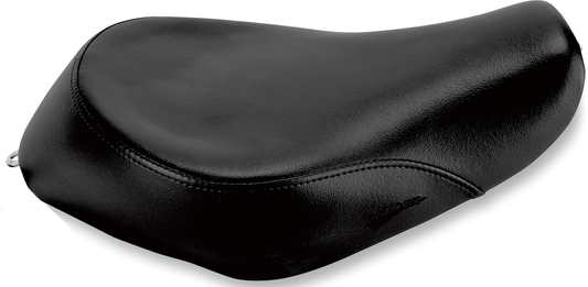 Bill's Exhausts SADDLEMEN Solo Seat XL for 2004+ motorcycles, showing black leather seat with contoured design.