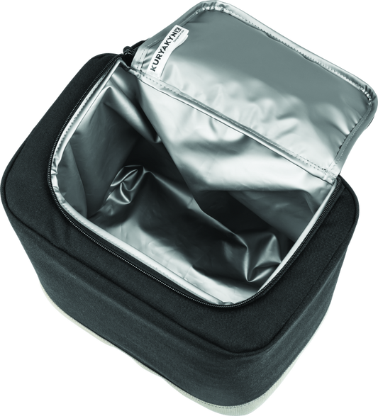 Kuryakyn Cooler for Seat Console, insulated leakproof beverage carrier, designed for hot and cold drinks on motorcycles.