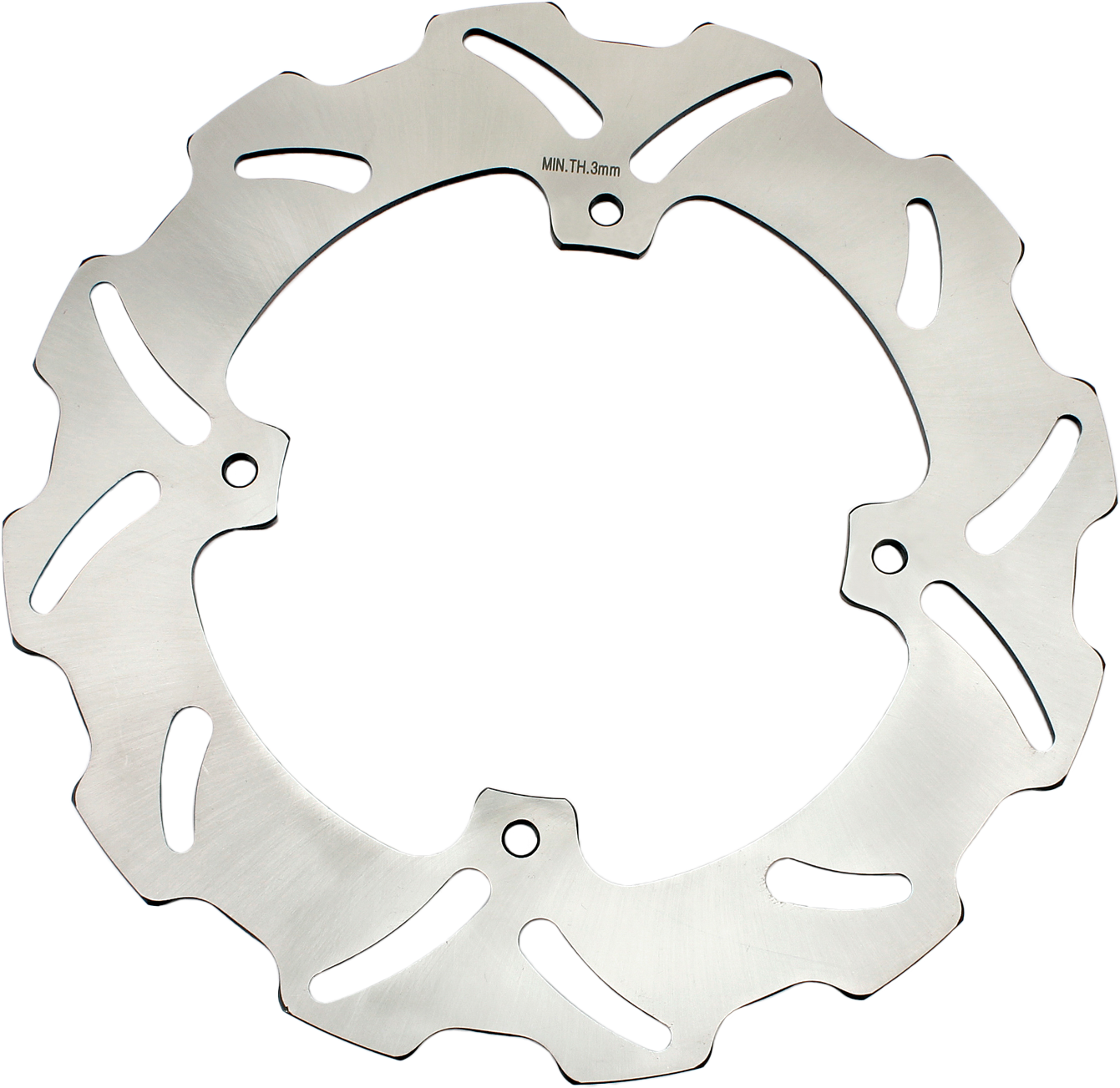 ALL BALLS 18-0049 brake rotor in stainless steel, precision ground with 36HRC hardness for enhanced braking performance