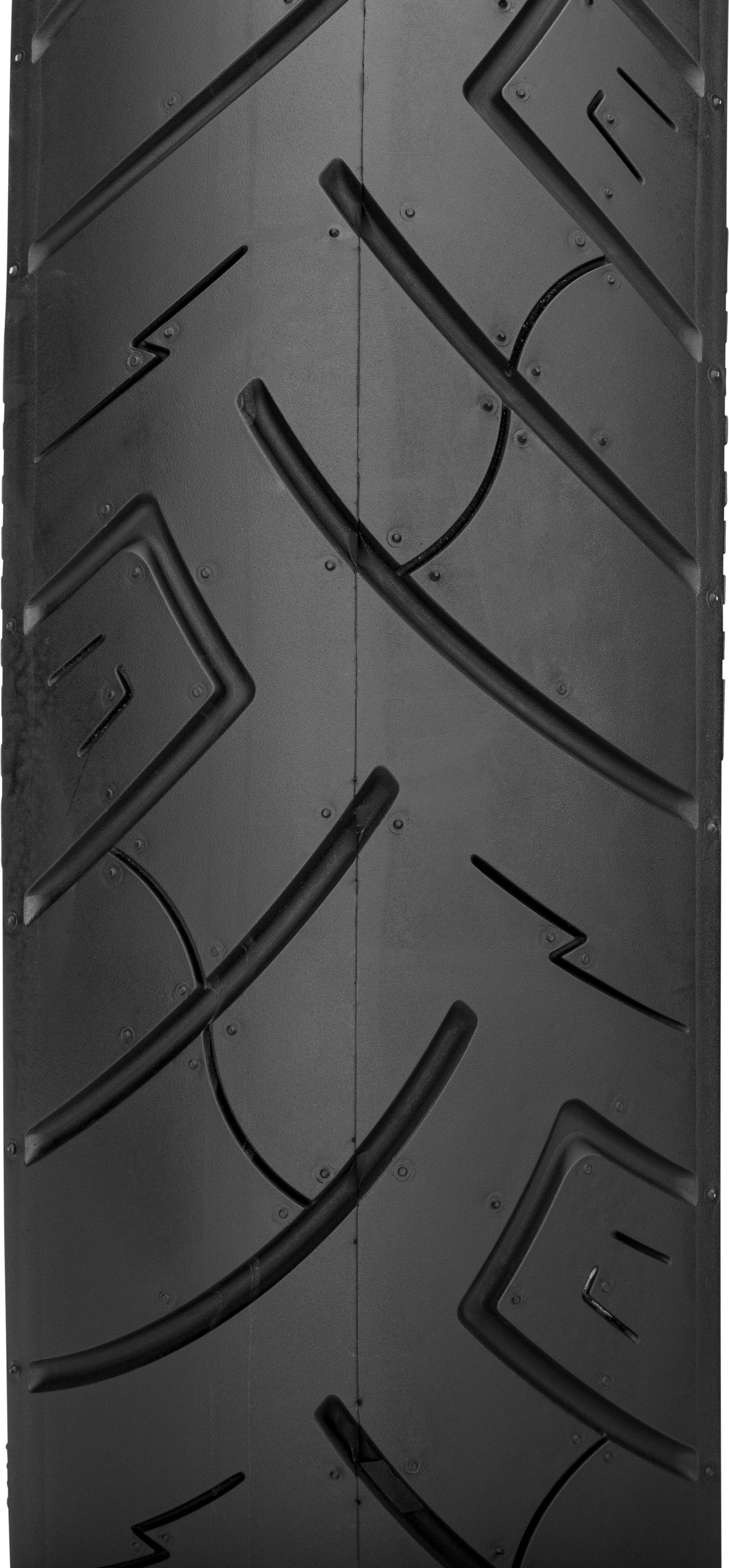 SHINKO Tire 777 Cruiser HD front 100/90-19 for V-Twin and cruiser motorcycles, featuring tread pattern suitable for cruiser bikes