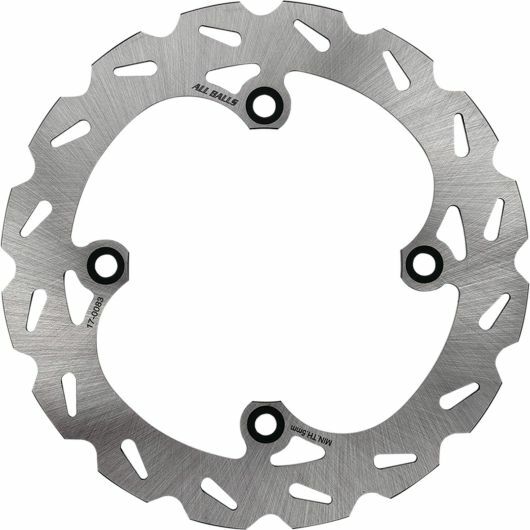 All Balls brake rotor 18-0083 showing a metallic disc with vented design for improved braking performance.