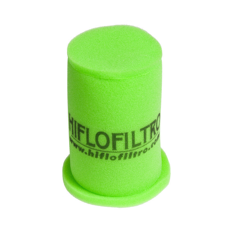 Hiflofiltro HFA3105 air filter for high performance engines, showing the clean, pleated filter element in a close-up view