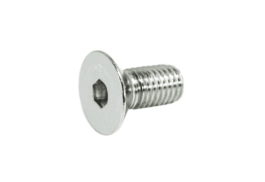 ZSPEC M10-1.5x25mm Flat-Head FHSC Fasteners, Stainless, Per Each - Howling Moto