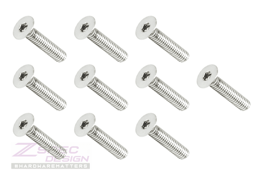 ZSPEC M4-0.7x20mm Fasteners, FHSC, Stainless Steel SUS304, 10-Pack - Howling Moto