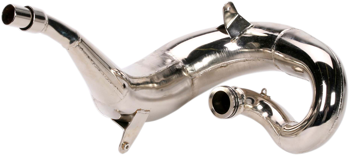 FMF Gnarly Pipe 022007 heavy-duty off-road exhaust for 200cc to 500cc 2-stroke engines, shown mounted on an off-road motorcycle.