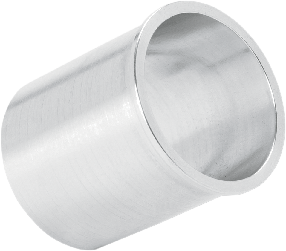 Aluminum FMF Muffler Sleeve 040652 replacement for mid-pipes, shown on a motorcycle exhaust system.