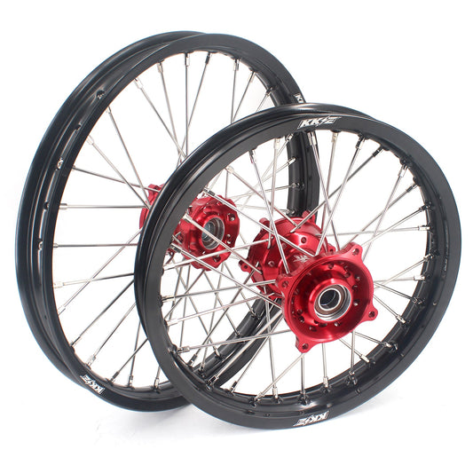 KKE 19/16 Factory Size Kids Big Wheels Rims Fit KTM SX 85 2025 Red - Howling Moto