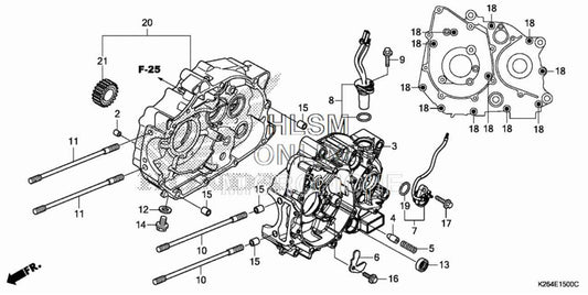 Honda Grom Left Crankcase 2014 - 2020 - Howling Moto