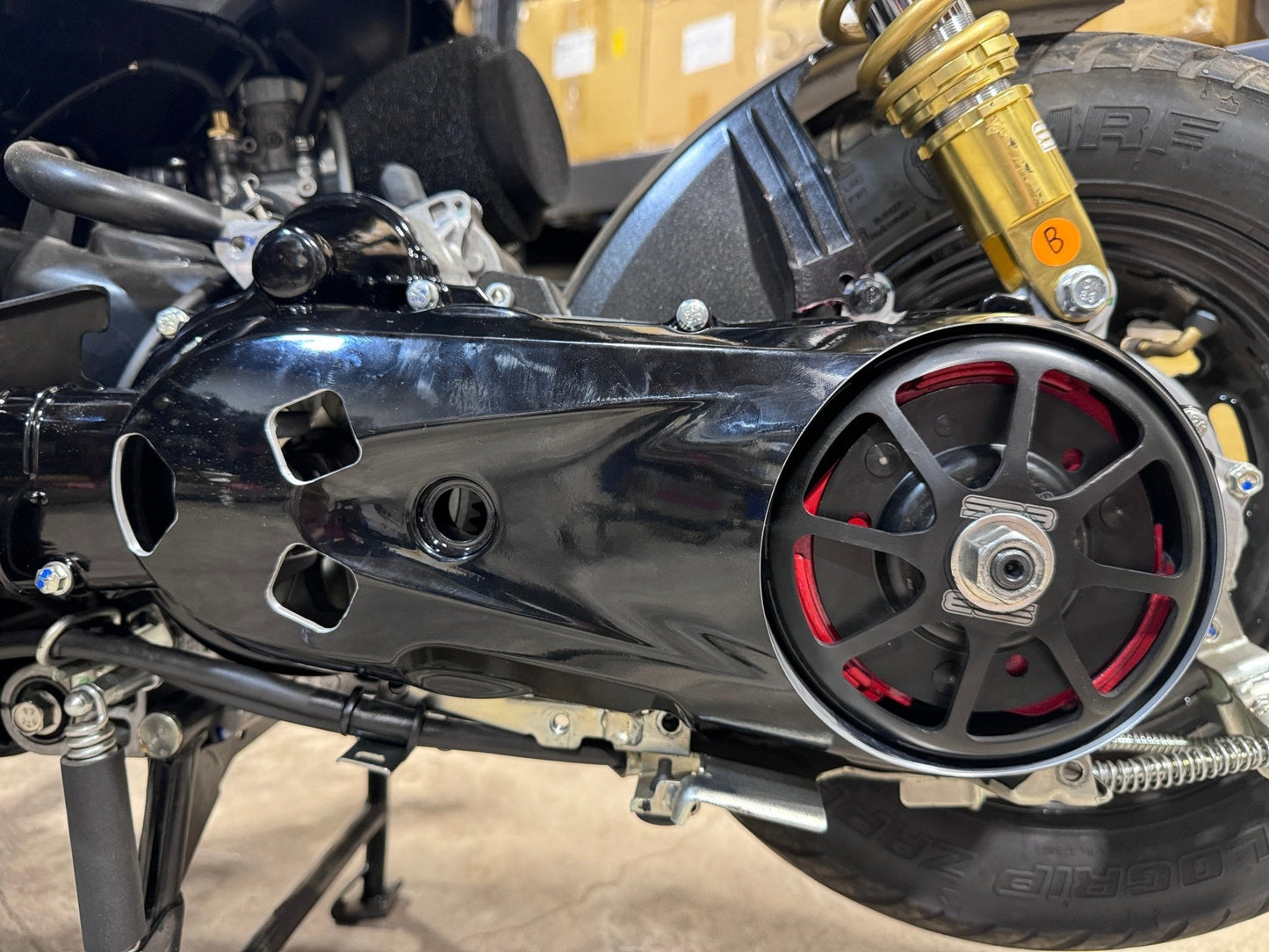 Honda navi vented cvt cover - Howling Moto