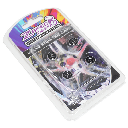 Chrome Valve Stem Tire Caps, Style: Honda - Howling Moto