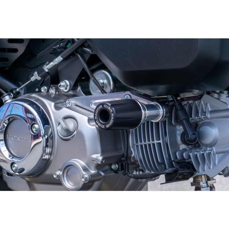 OVER RACING ENGINE SLIDER KIT -BLACK ANODIZE FOR 2022+ HONDA MONKEY - Howling Moto